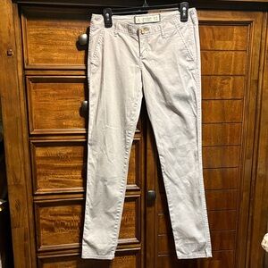 Abercrombie & Fitch Light Gray Cotton Pants
